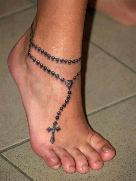 If you are looking for new ways to connect and reconnect with your faith, you can check the following rosary tattoo ideas as well: Rosary Wrapped Cross Tattoo. Rosary Tattoo Coupled With Virgin Mary. Rosary Bracelet Tattoo On Wrist. Rosary Beads Tattoo Around The Neck. Rosary With Hail Mary Tattoo On Forearm.